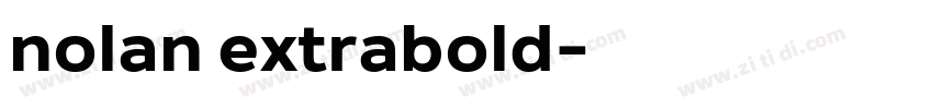 nolan extrabold字体转换